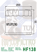 Filtr oleju Hiflofiltro HF138C
