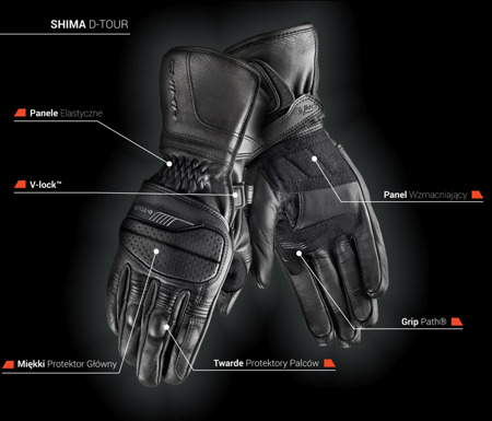 Rękawice Shima D-Tour