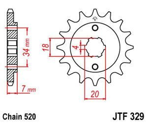 Zębatka przednia JTF329.14