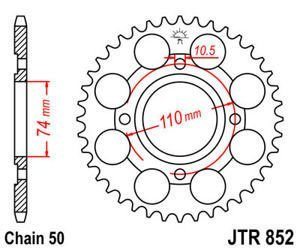Zębatka tylna JTR852,41