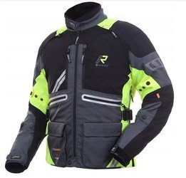 Kurtka Rukka Offlane Gore-Tex czarno szara fluo