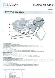 Stelaż kufra centralnego SHAD SUZUKI GS500 E (89-00)