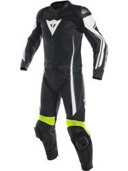 Kombinezon Dainese Assen dwuczęściowy czarny żółty fluo