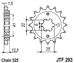 Zębatka przednia JTF293,15