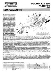 Stelaż kufra centralnego SHAD FULLMASTER Yamaha Fazer600 (98-01)