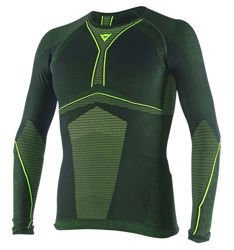 Koszulka Dainese D-Core Dry Tee LS czarna fluo