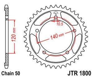 Zębatka tylna JTR1800.42