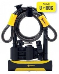 Zapięcie U-Lock U-ROC Auvray z linką dł.100 cm śr.12mm