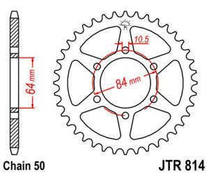 Zębatka tylna JTR814,50