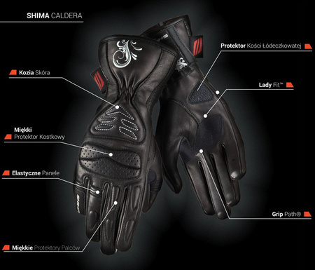 Rękawice Shima Caldera czarne