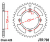 Zębatka tylna JTR798.47