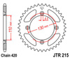 Zębatka tylna JTR215.55