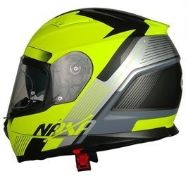 Kask NAXA F23 czarno żółty fluo mat