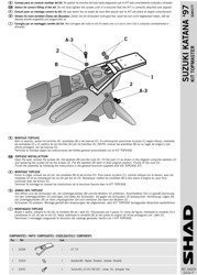 Stelaż kufra centralnego SHAD SUZUKI KATANA AY 50 (97-04)