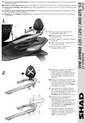 Stelaż kufra centralnego SHAD SYM GTS/JOYMAX (13-18)