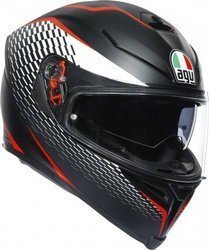 Kask AGV K-5 S Thunder czarno biało czerwony