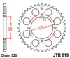 Zębatka tylna JTR819,46