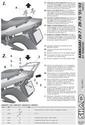 Stelaż kufra centralnego SHAD KAWASAKI ZR-7 S (01-05)