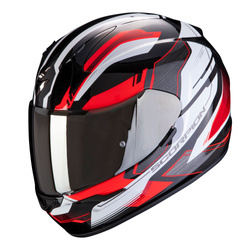 Kask Scorpion Exo-390 Boost czarno biało czerwony