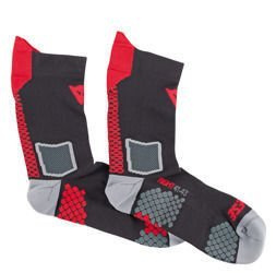 Skarpety Dainese D-Core Mid Sock czarno czerwone
