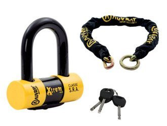 Łańcuch Auvray zestaw z kłódką dł.120 cm lasso