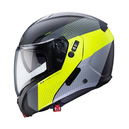 Kask Caberg Horus Scout czarno srebrno fluo