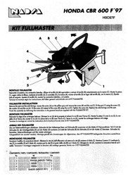 Stelaż kufra centralnego SHAD FULLMASTER Honda CBR 600F(97-98)