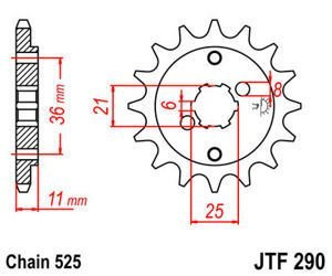Zębatka przednia JTF290,14