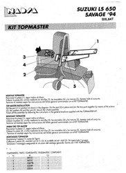 Stelaż kufra centralnego SHAD Suzuki LS 650 Savage
