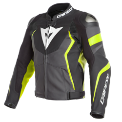 Kurtka Dainese Avro 4 skórzana szara fluo