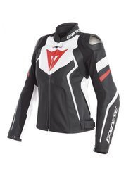 Kurtka Dainese Avro 4 Lady skórzana czarno biało czerwona