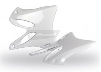 Osłona chłodnicy Polisport Yamaha   YZ125/250 (02-14) biały