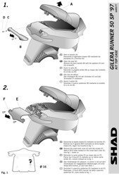 Stelaż kufra centralnego SHAD GILLERA RUNNER 50 (97-02)