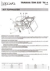 Stelaż kufra centralnego SHAD Yamaha TDM 850 (96-01)