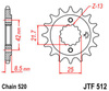 Zębatka przednia JTF512.17