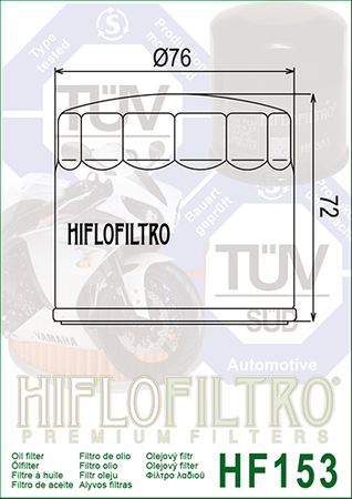 Filtr oleju Hiflofiltro HF153
