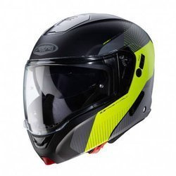 Kask Caberg Horus Scout czarno srebrno fluo