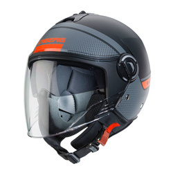 Kask Caberg Riviera V4 Elite czarno szaro pomarańczowy mat