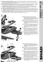 Stelaż kufrów bocznych SHAD YAMAHA XJ6 ABS (09-16)
