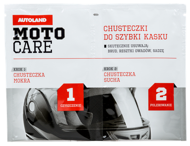 Autoland chusteczki do szybek kasków Moto Care