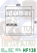 Filtr oleju Hiflofiltro HF138