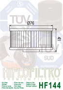 Filtr oleju Hiflofiltro HF144