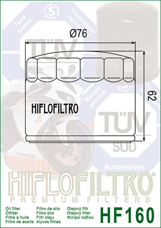 Filtr oleju Hiflofiltro HF160