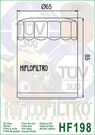 Filtr oleju Hiflofiltro HF198