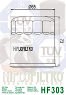 Filtr oleju Hiflofiltro HF303