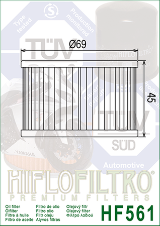 Filtr oleju Hiflofiltro HF561