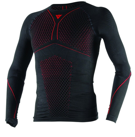 Koszulka Dainese D-Core Thermo Tee LS czarno czerwona