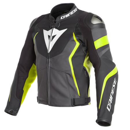 Kurtka Dainese Avro 4 skórzana szara fluo