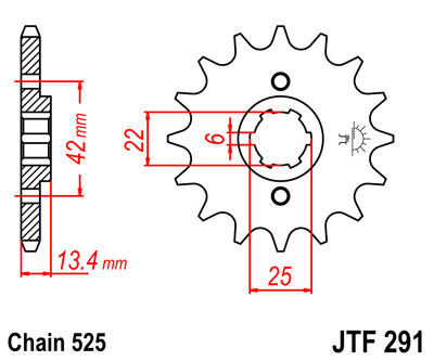Zębatka przednia JTF291,19