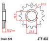 Zębatka przednia JTF432.15